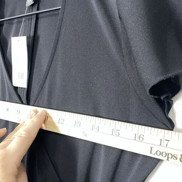 Forth & Towne Prize XS Short Sleeve little Black Dress v-neck extra small - Picture 7 of 11